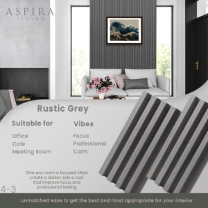 WPC Wall panel - Rustic Grey