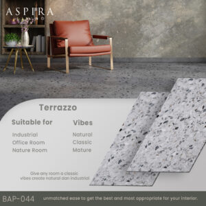 Vinyl Lantai Mofif Batu - Terrazzo