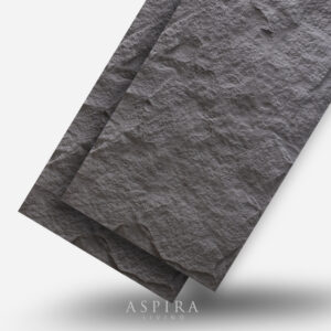 Alternative view of PU Stone Omega Charcoal 3cm