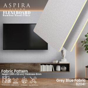 Flexi Board Fabric - Grey Blue