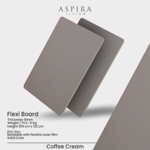 Alternative view of Flexi Board Solid Coffee Cream - Wall panel PVC
