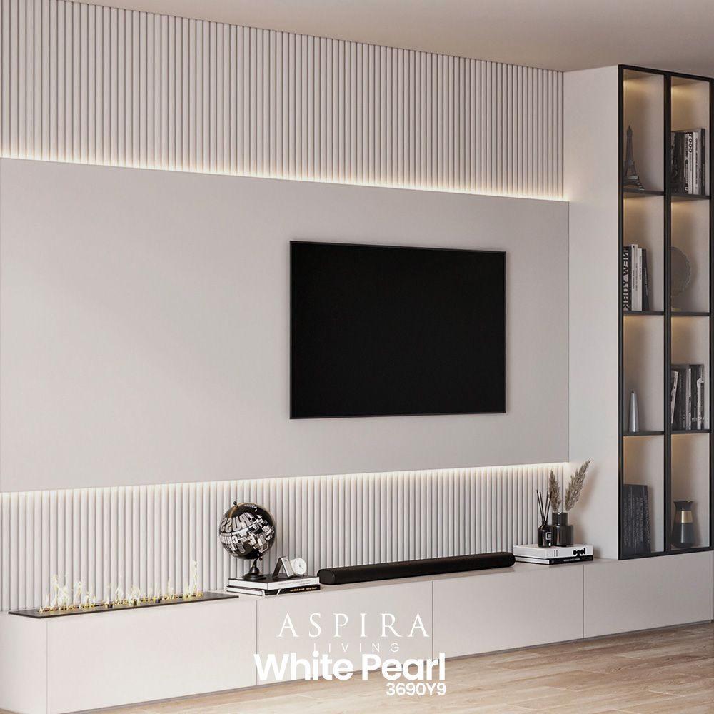 Flexi Board Solid White Pearl - Wall panel PVC - Image 3