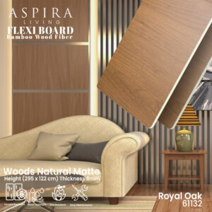 Flexi Board Royal Oak - Wall panel PVC Motif Kayu