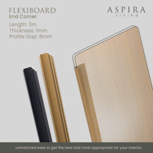 End Corner Flexi Board 8mm