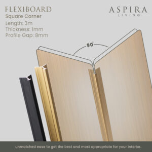 Square Corner Join - Sudut Inner Outer Wall Panel 8mm