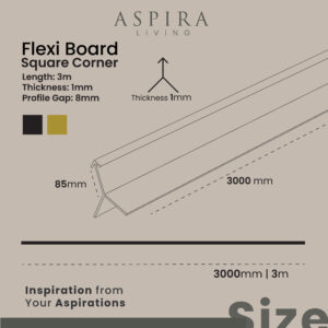 Alternative view of Square Corner Join - Sudut Inner Outer Wall Panel 8mm