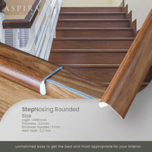 Siku L Step Nosing Tangga - Lantai SPC dan Vinyl