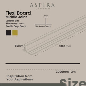 Alternative view of Middle Joint Sambungan Panel Dinding 8mm