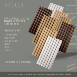 Alternative view of WPC Cembung Wall Panel - White Oak