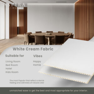 Wall Board White Cream Fabric