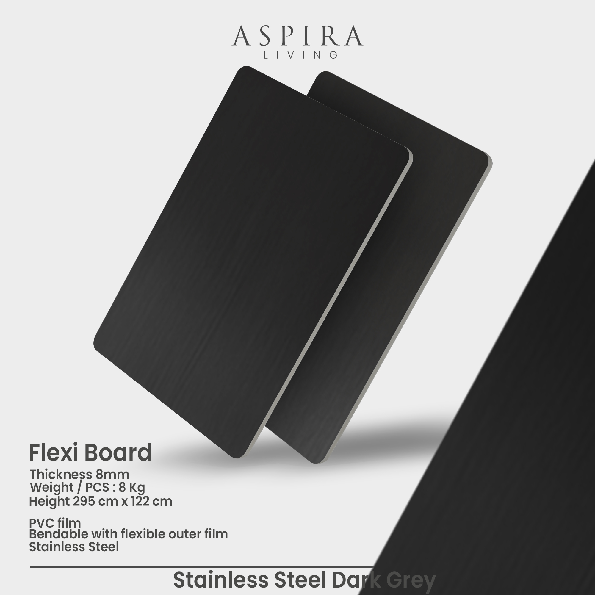 Flexi Board Stainless Steel Dark Grey - Image 3