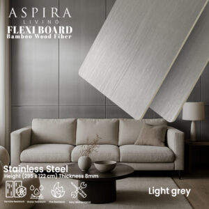 Flexi Board Stainless Steel Light Grey