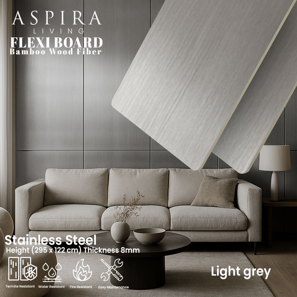 Flexi Board Stainless Steel Light Grey