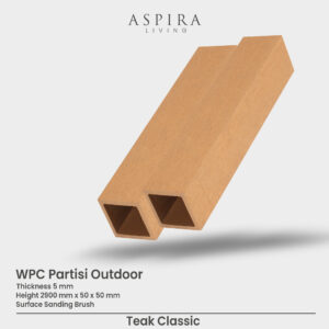 Alternative view of WPC Partisi 5x5 Teak Classic