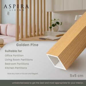WPC Hollow Indoor 5cm Golden Pine
